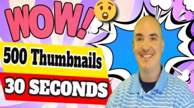 How to create 500 video thumbnails for yive in 30 seconds - Thumbnail Demo Tutorial Training