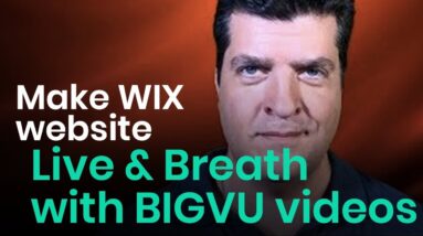 Make your WIX website live and breathe with BIGVU videos