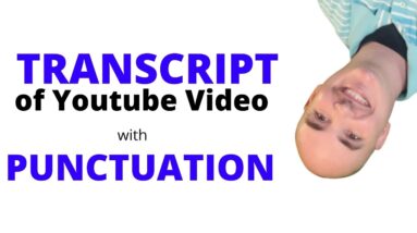 How to get the Transcript of Youtube Video with Punctuation - youtube video transcription software 2 How to get the Transcript of Youtube Video with Punctuation - youtube video transcription software