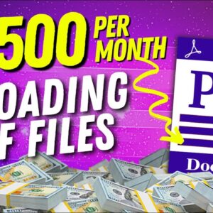 Make Money With Affiliate Marketing UPLOADING PDF Documents For FREE ($6500 a Month)