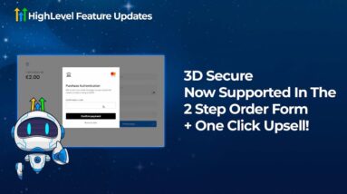 3D Secure Now Supported in the 2 Step Order Form + One Click Upsell! 2 3D Secure Now Supported in the 2 Step Order Form + One Click Upsell!