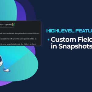 Custom Field Folders in Snapshots!