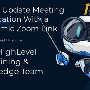 How to Update Meeting Location With a Dynamic Zoom Link