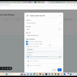 How To Add a Custom Menu Link