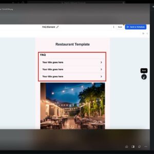 FAQ Element Live in Labs for Email Campaigns!
