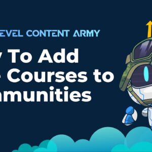 How To Add Free Courses To Communities