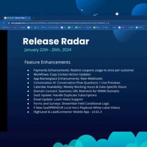 HighLevel Release Radar