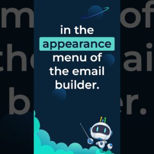 Link Customization in Global Appearance of Email Builder