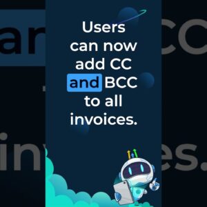 Invoicing Updates  Add cc bcc support while sending out invoice