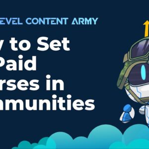 How to Set Up Paid Courses in Communities