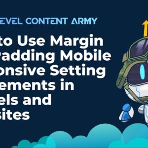 How to Use Margin and Padding Mobile Responsive Setting for Elements in Funnels and Websites