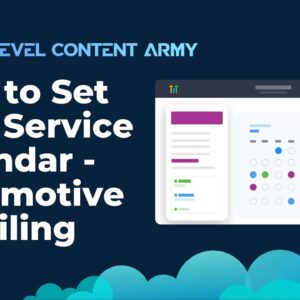 How to Set Up a Service Calendar - Automotive Detailing - intro