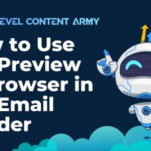 How to Use the Preview in Browser in the Email Builder