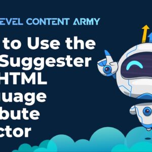 How to Use the SEO Suggester and HTML Language Attribute Selector intro