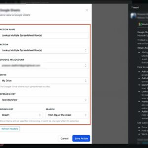 New Workflow Action -- Google Sheets Lookup Multiple Rows!