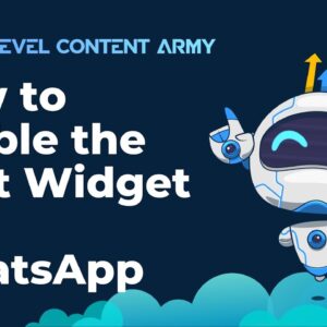 How to Enable the Chat Widget for WhatsApp
