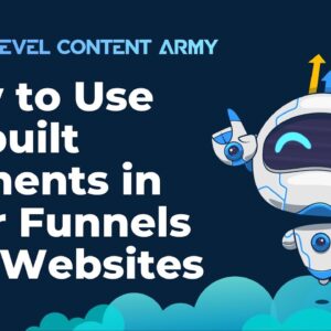 How to Use Prebuilt Elements in Your Funnels and Websites