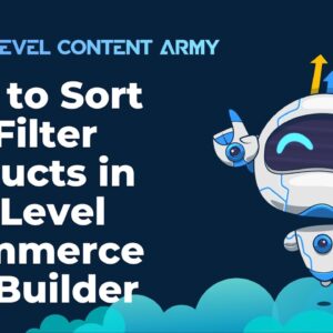 How to Sort and Filter Products in HighLevel Ecommerce Site Builder