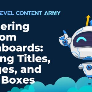 Mastering Custom Dashboards: Adding Titles, Images, and Text Boxes