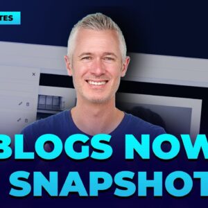 Blogs Now in Snapshots!