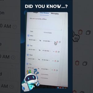 Did You Know? You Can Designate Business Office Hours for the Chat Widget!