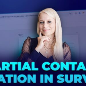 How to Setup Partial Contact Collection in Surveys