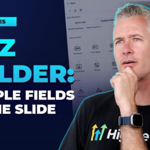 Quiz Builder: Multiple Fields in Same Slide Live!