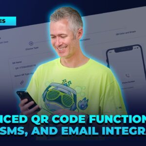 Enhanced QR Code Functionality Call, SMS, and Email Integration