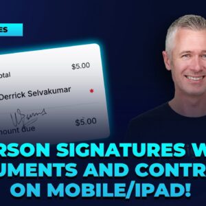 In-Person Signatures within Documents and Contracts on Mobile and iPad!