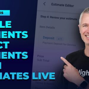 Mobile Payments - Direct Payments from Estimates Live v3 91!