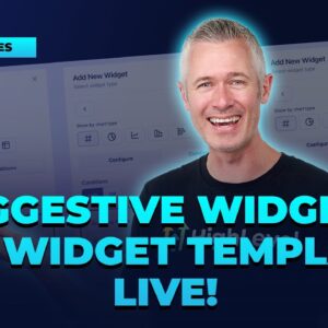 Suggestive Widgets and Widget Templates Live!