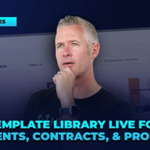 Template Library Live for Documents, Contracts, and Proposals