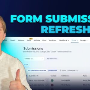 How to Navigate and Utilize the HighLevel Form and Survey Submissions Page