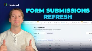 How to Navigate and Utilize the HighLevel Form and Survey Submissions Page