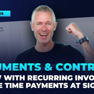 Documents & Contracts Now With Recurring Invoicing + One Time Payments at Signing!