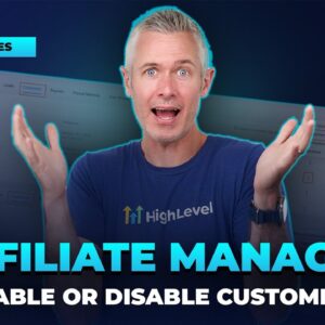 Affiliate Manager: Enable or Disable Customers