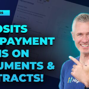 Deposits and Payment Plans on Documents & Contracts!