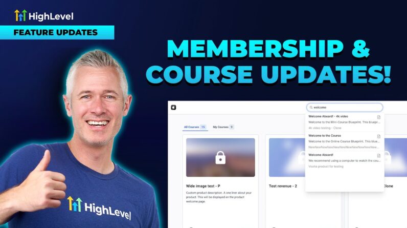 Membership & Course Updates!