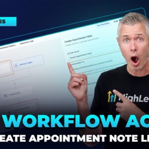 New Workflow Action - Create Appointment Note Live!