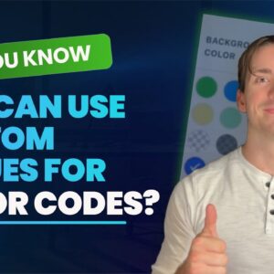 Did You Know You Can Use Custom Values for Color Codes?