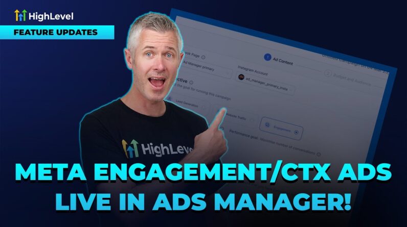 Meta Engagement / CTX Ads Live in Ads Manager!