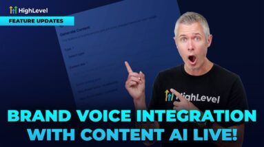 Brand Voice Integration with Content AI Live!