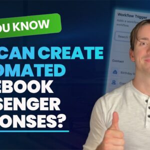 Did You Know You can Create Automated Facebook Messenger Responses?