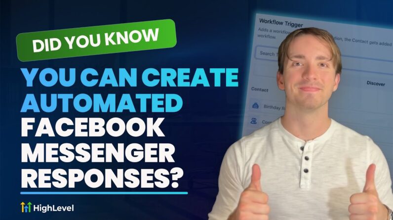 Did You Know You can Create Automated Facebook Messenger Responses?