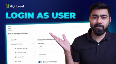 Login as User (Agency Admin Only)