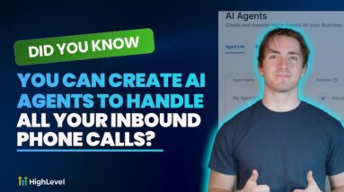 Did You Know Video You Can Create AI Agents To Handle All Your Inbound Phone Calls? 2 Did You Know Video You Can Create AI Agents To Handle All Your Inbound Phone Calls?