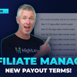 Affiliate Manager  New Payout Terms!