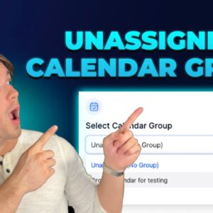 How to Add Calendars to Unassigned Groups