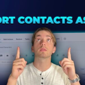 How to Export Contacts as CSV from HighLevel CRM