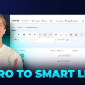 How to Get Started with Smart Lists in HighLevel